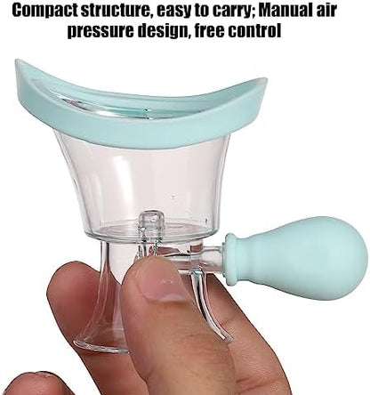 Side profile of the NAYZOJ eye rinse tool showing leak-proof design