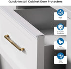 Kitchen cabinet door protected by Magicheap edge guard