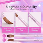 MelodySusie nail brush set with protective caps on