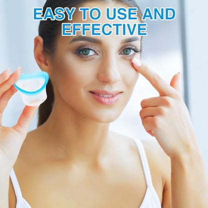 Ergonomic eye bath cup demonstrating leak-proof seal design