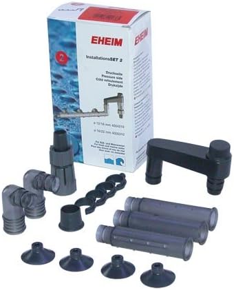 Eheim installation set parts including elbow connector and end cap