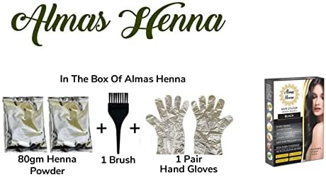 Organic black henna powder infused with Ayurvedic herbs for soft shiny hair