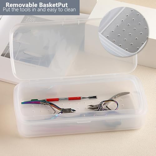 FSpronail disinfection container with removable draining basket