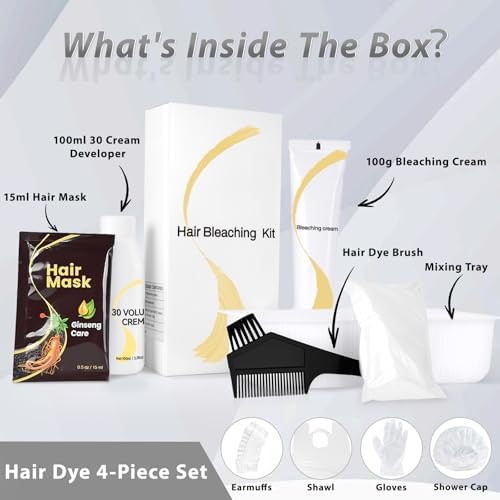 JUANCHI professional hair lightening cream texture showing its thick no drip consistency for easy home application