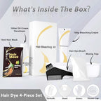 JUANCHI professional hair lightening cream texture showing its thick no drip consistency for easy home application