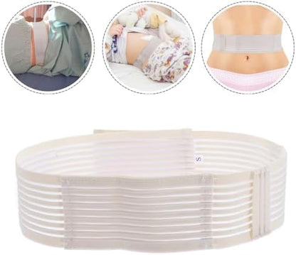 EXCEART medical catheter fixation waist strap in Size Small with the adjustable elastic band stretched
