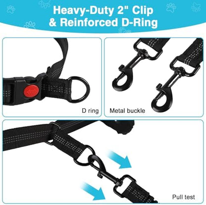 Arcolma adjustable pet leash waist belt demonstrating sizing flexibility for pet owners.