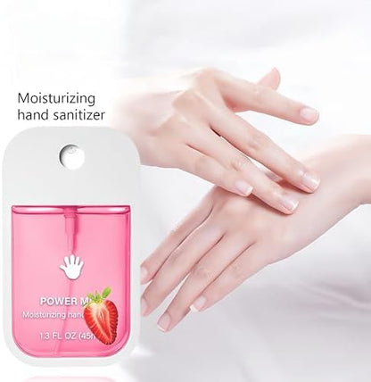 GKOKG 2pcs Hand Sanitizer Spray, Portable Power Mist Hydrating Hand Sanitizers Spray Travel Size, Pocket Hand Sanitizer Multi-Flavor Cleanses Your Hands - Image 4