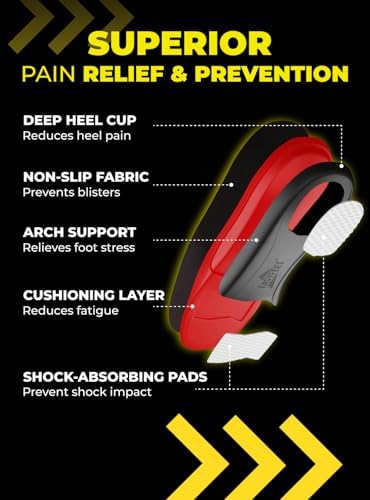 Side profile of EASYFEET shoe soles highlighting shock absorption layers for work boots.