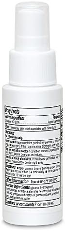 Lidocaine 2 percent topical anesthetic spray for minor burns and scalds