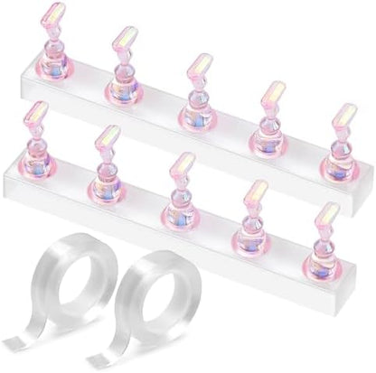 Etercycle acrylic nail display stand with tips