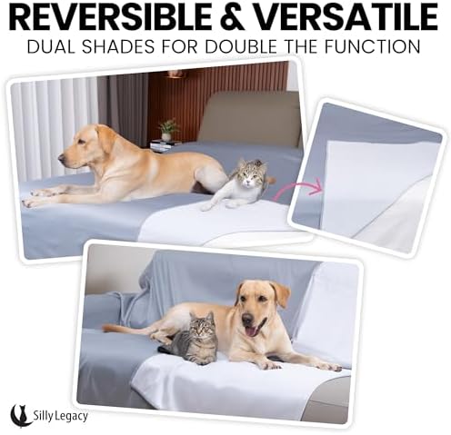 Premium waterproof dog proof blanket shielding a bed from pet hair and stains.