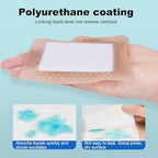 Demonstration of the flexible self adhesive pressure sore pad applied to skin.