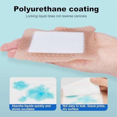 Flexible gentle border wound dressing applied to skin demonstrating no curling