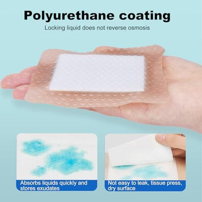 ZMZPA self adhesive pressure sore pads application visual on clean skin surface