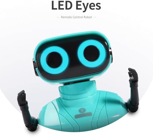 Side view of Gilobaby RC robot toy showing flexible arms