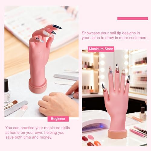 Side profile of Bolt Bee nail art practice tool