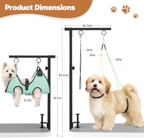 Adjustable height feature on MHACVVO grooming arm