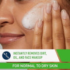 Cream-to-foam texture lathering on skin showing gentle cleansing action