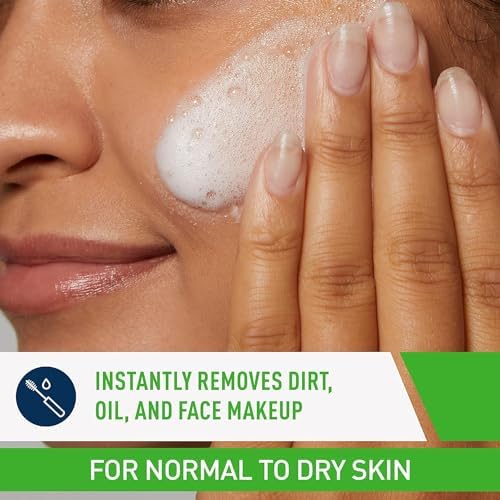 Cream-to-foam texture lathering on skin showing gentle cleansing action