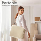 Open waterproof travel diaper mat by Sofoliana with safety strap