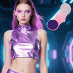 Close up of purple washable hair chalk for adults and kids