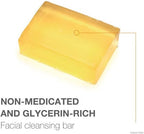 Neutrogena gentle facial soap lathers beautifully and rinses clean completely
