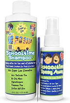 Schooltime botanical lice spray with lavender and rosemary for scalp health