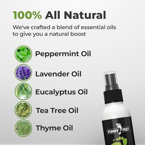 Authentic Funky Feet shoe spray for long lasting footwear freshness.