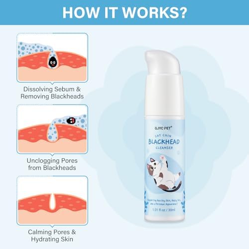 USA imported GJYC PET cat chin acne cleanser bottle packaging details