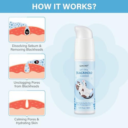 USA imported GJYC PET cat chin acne cleanser bottle packaging details