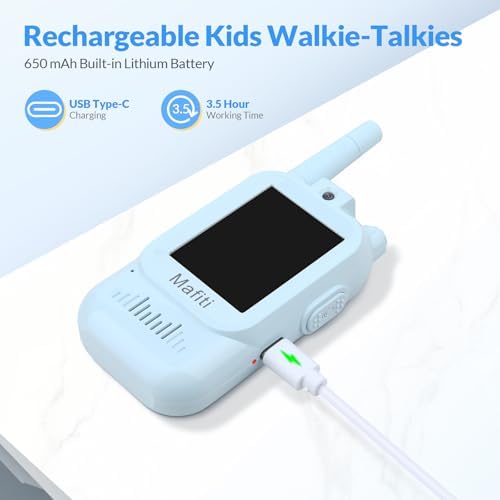 Back view of the durable mafiti rechargeable toy radio set highlighting the secure battery compartment.