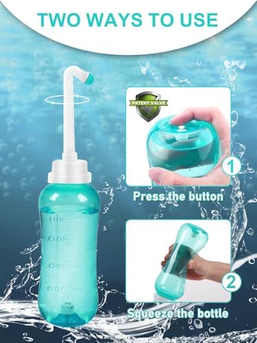 Soft EVA material squeeze bottle with curved and straight nozzles.