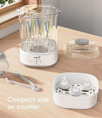 Grownsy electric sanitizer operating on a kitchen counter