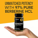 Side view of K2 Organics Berberine capsules bottle