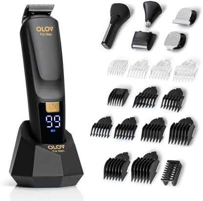OLOV Titan 1.0 trimmer with 6 attachment heads