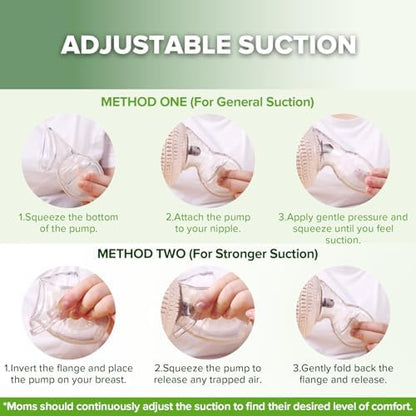Hands-free silicone breast milk collector showing flexible suction flange
