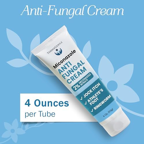 TenderGentle two percent miconazole nitrate topical formula for athlete's foot relief.