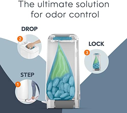 Diaper Genie Signature Pail Includes 1 Easy Roll Refill with 18 Bags | Holds Up to 846 Newborn-Sized Diapers Per Refill - Image 7