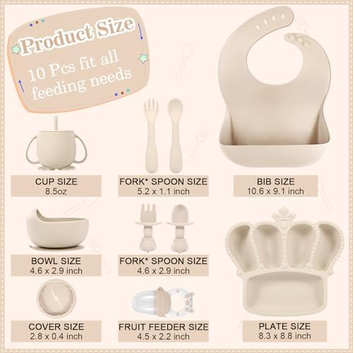 Bxll baby suction bowl and divided plate set