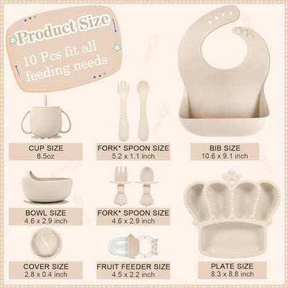 Bxll baby suction bowl and divided plate set