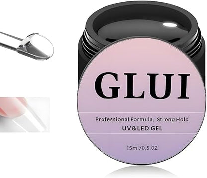 Glui 15g solid nail adhesive gel container