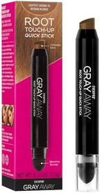 Everpro Gray Away Root Touchup Quick Stick in Lightest Brown showing the angled concealer tip.