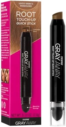 Everpro Gray Away Root Touchup Quick Stick in Lightest Brown showing the angled concealer tip.