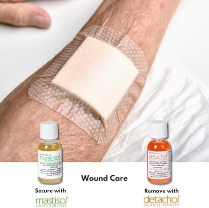 Authentic imported Detachol by Ferndale Laboratories for ostomy and CGM adhesive residue.