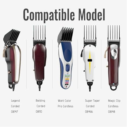 CR8GR8 heavy duty hair clipper guards set side profile illustrating deep comb depth