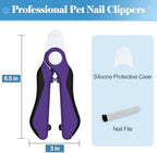 Swihauk dog nail trimmer with safety guard close up view