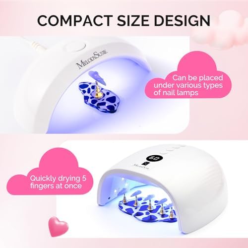Press on nail display stand with reusable adhesive tape