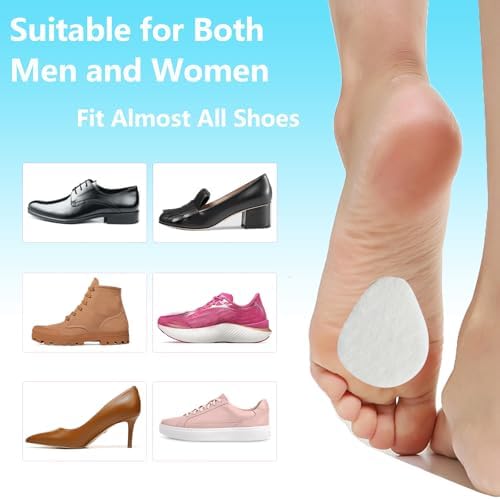 White wool felt metatarsal pads showing the 1/4 inch thickness for cushioning