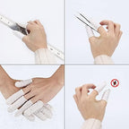 Small size waterproof finger sleeves being tested for air leakage
